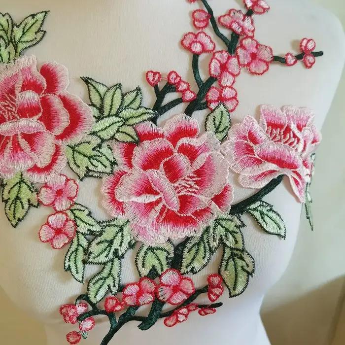 Patchs brodés polyester 3D pour réparation et décoration de vêtements femmes mode ocassions spéciales