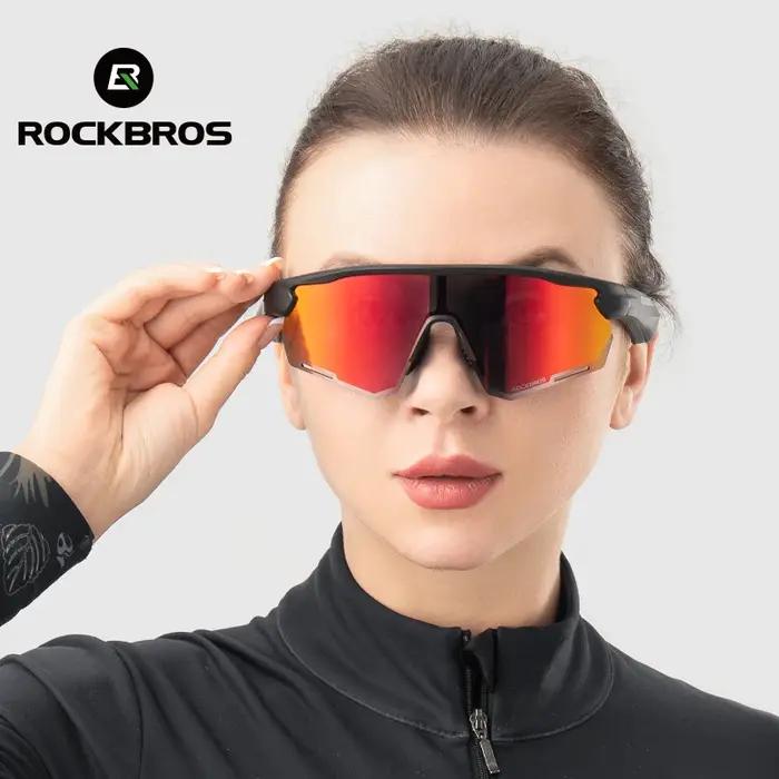 ROCKBROS-Lunettes de vélo Vstimulations Bluetooth, 120mAh, charge, cyclisme, conduite, course, sport
