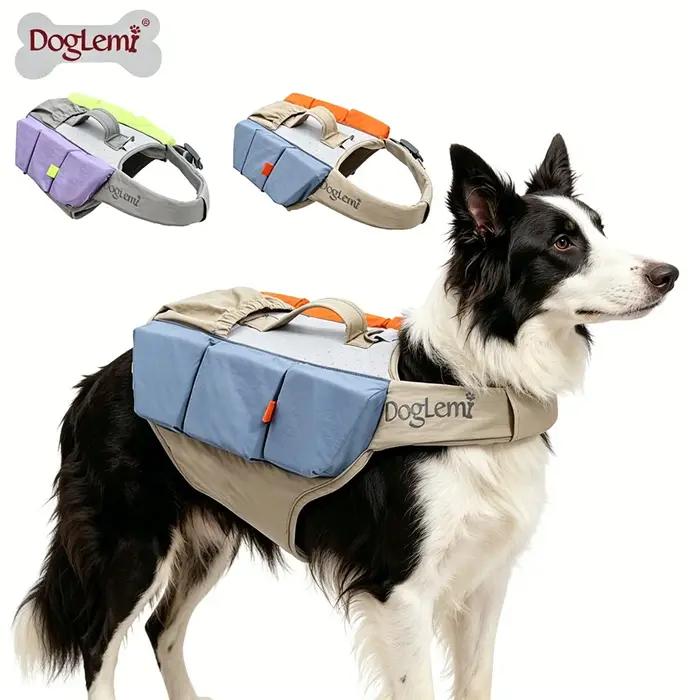 Gilet de sauvetage pour chien avec bandes réfléchissantes