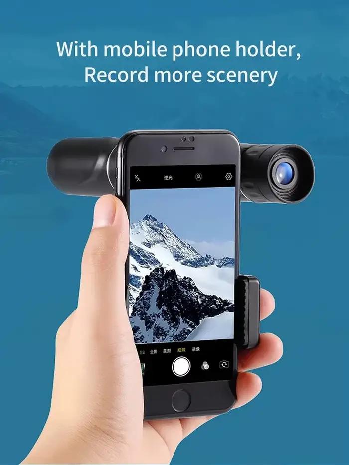 Jumelles de vision nocturne pour voyages en plein air monoculaire HD à fort grossissement pour téléphone portable avec loupe portable occasions spéciales chasse camping探险旅行夜视望远镜高倍率单筒高清带放大镜适合特定场合狩猎露营
