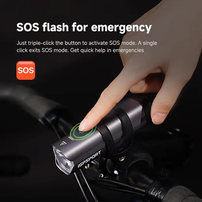 IGPSPORT VS500 feu avant de vélo intelligent 500 Lumen vtt lampe de vélo de route phare lampe de poc