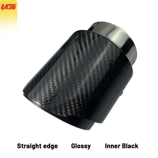 Intel 86mm pour BMW X5 F15 E70 X6 F16 embout d'échappement silencieux tuyau mat en Fiber de carbone entrée de voiture