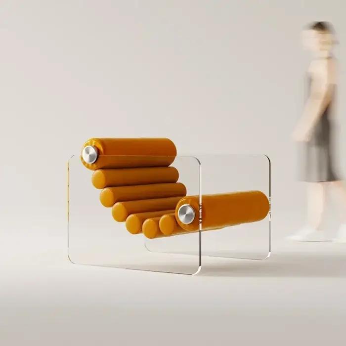 Chaises inclinables design fauteuil Accent de jeu individuel chaises de Salon confortables Fauteuil