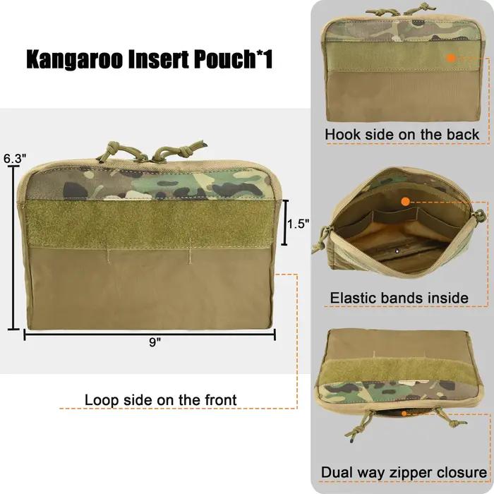 FCPC V5 DOPE rabat avant g-crochet pochette Triple Magazine insérer pour 5.56 7.62 AR15 sac kangouro