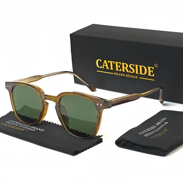 CATERSIDE lunettes de soleil rondes rétro hommes Punk marque de mode Design