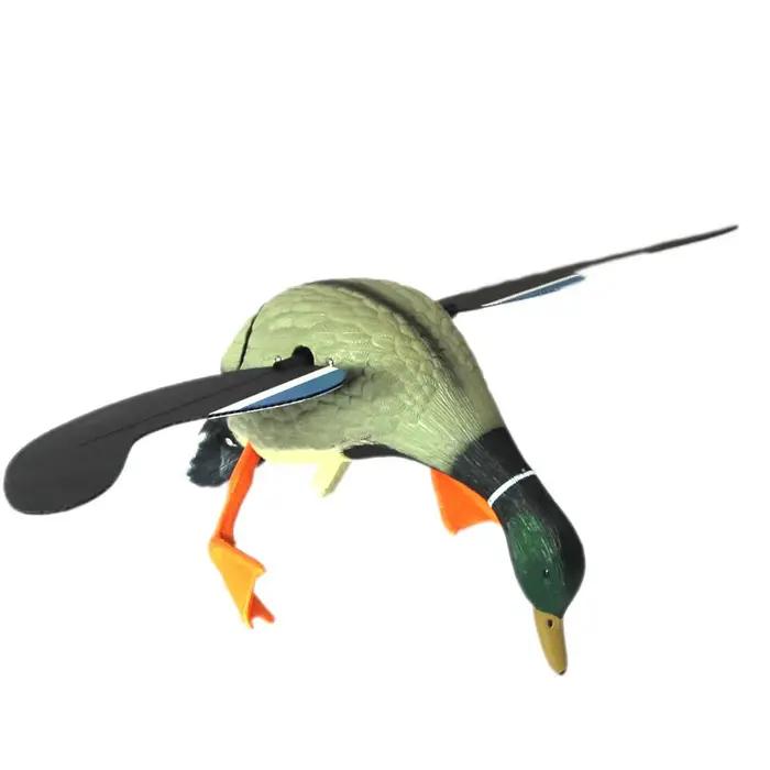 Canard volant télécommandé réaliste - Leurre de chasse simulation parfaite avec tige support