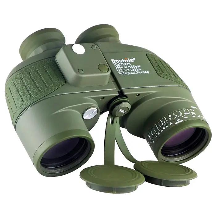 Jumelles professionnelles 10x50 Boshile avec boussole pour observation ornithologique et chasse précise