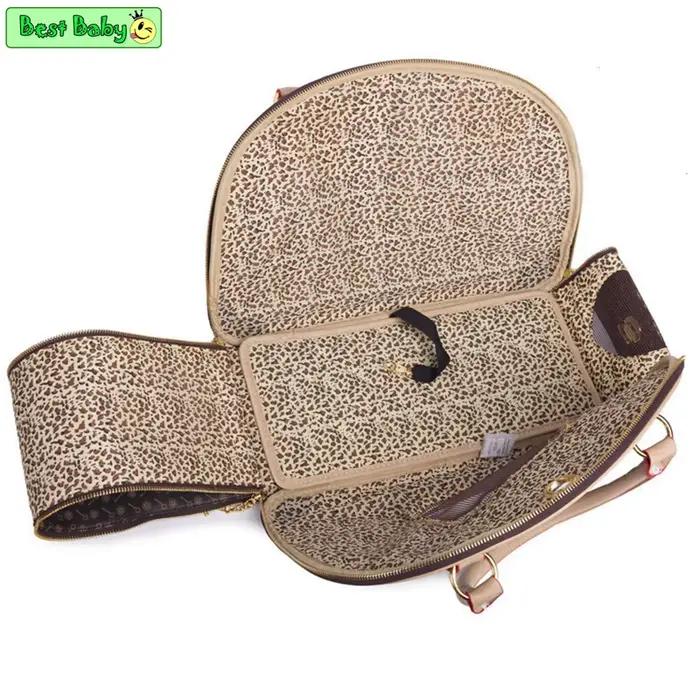 Sacs fourre-tout pliables pour chiots Chihuahua Yorkshire Poodle Toy Terrier Pugs Dachshund sacs de transport en embossing PVC et nylon pour promenades et vacances