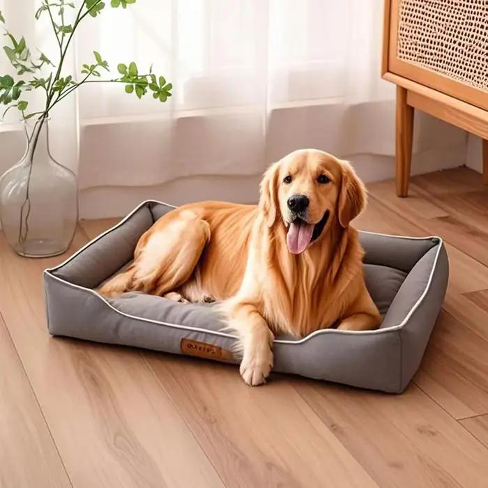 Lit carré quatre saisons pour grand chien