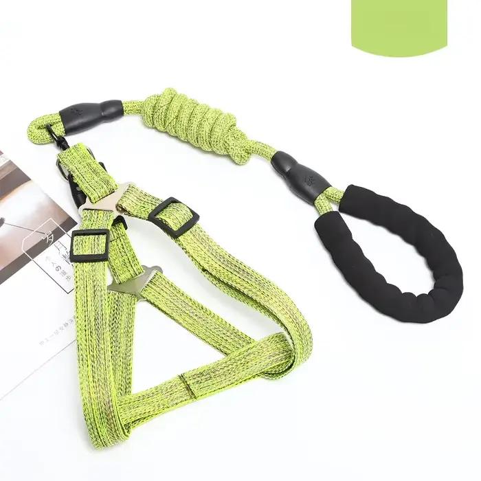 Harnais pour chien 1.2M ensemble de laisse pour petits chiens réglable chiot chat harnais gilet cani