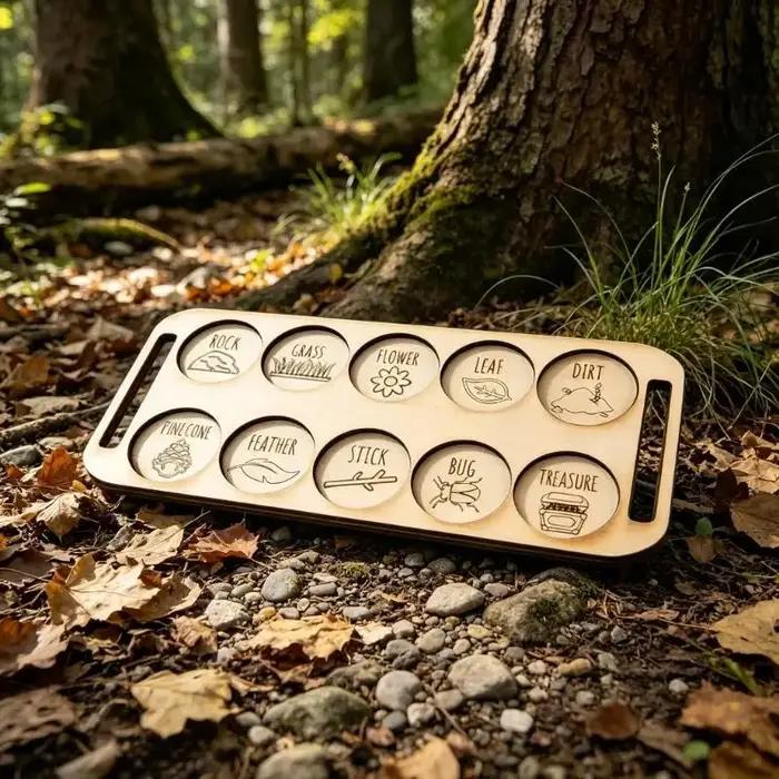 Tableau d'observation des insectes pour enfants plateaux de chasse aux trésors bois insectes exploration nature activités extérieures camping jardin cadeau amusant garçons