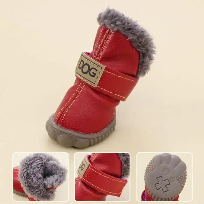 Bottes de neige imperméables pour animaux de compagnie