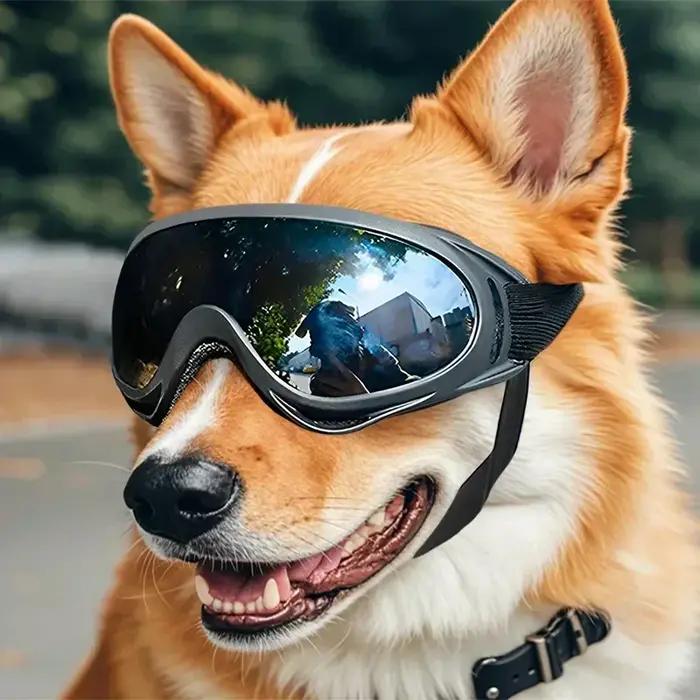 Lunettes pour animaux de compagnie réglables anti-uv éblouissantes