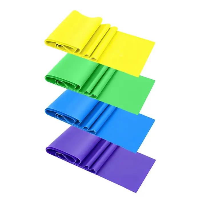 4 pièces bandes de résistance exercice bande élastique Fitness entraînement Yoga Pilates récupération physiothérapie étirement musculation