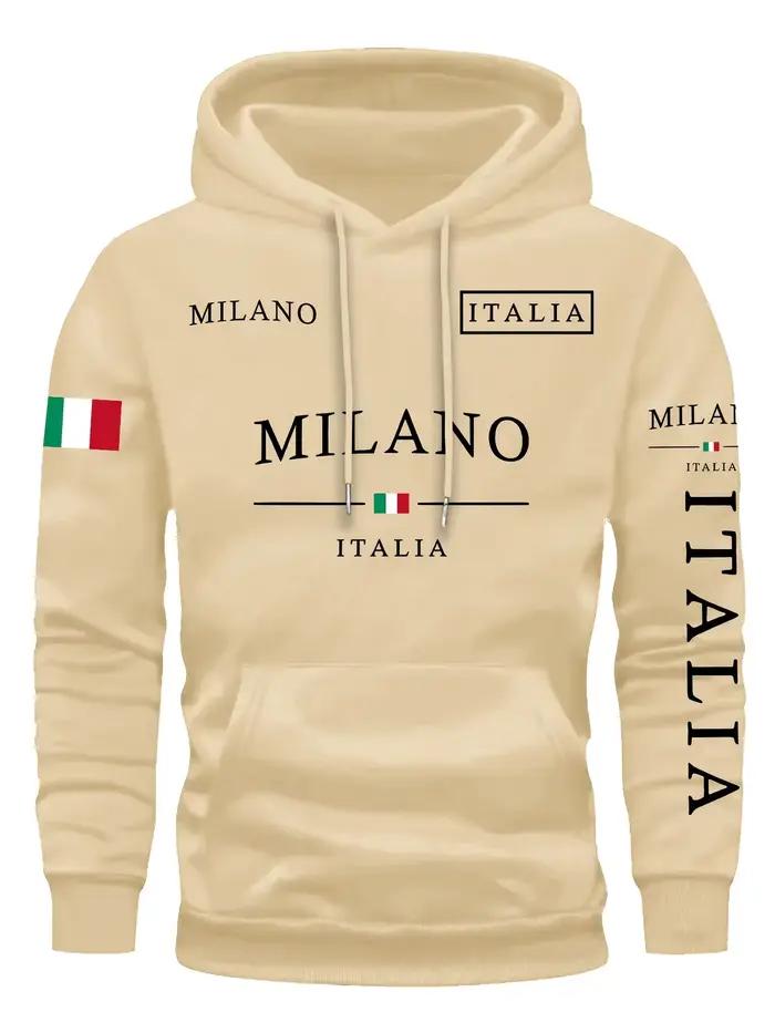Sweat-shirt unisexe ITALIA MILANO pour homme et femme