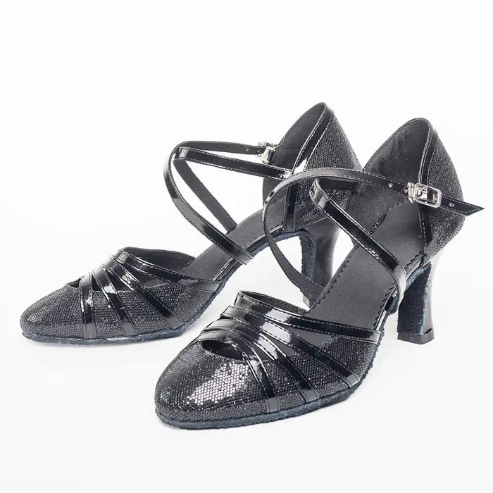USHINE chaussures de danse de salon femmes paillettes chaussures de danse modernes Salsa salle de ba