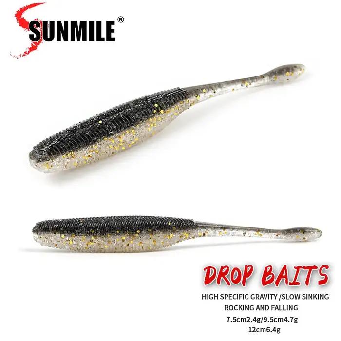 SUNMILE Leurres de pêche goutte appâts souples 7.5/9.5/11.5 cm Leurre souple Iscas appâts artificiel