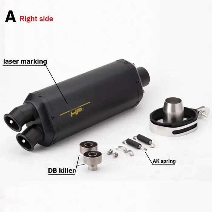 Silencieux Universel pour Motocross, 51mm, Escape Moto avec DB Killer, pour SV650, Z900, F850GS, Run