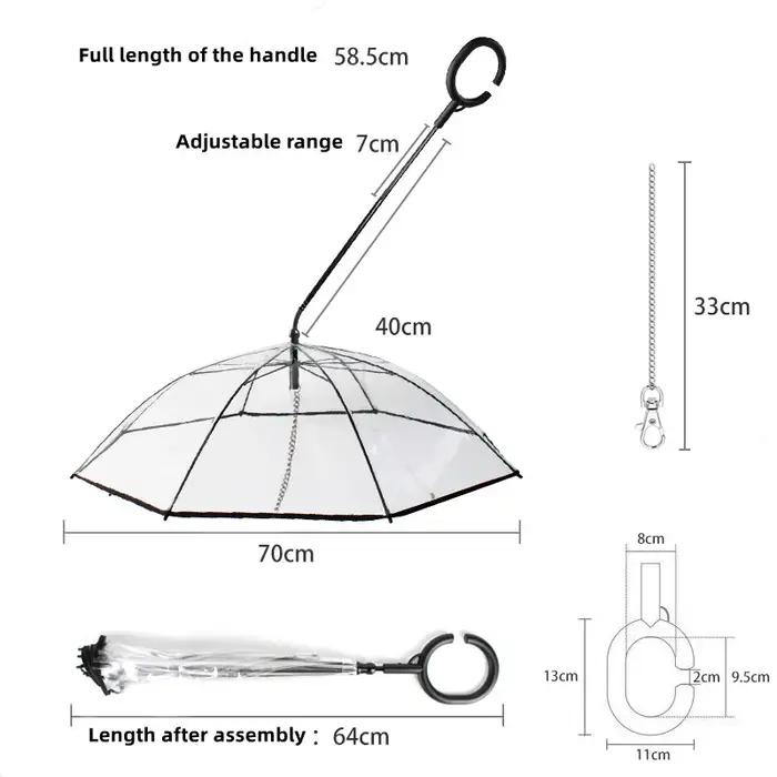 Laisse de parapluie pour animaux de compagnie