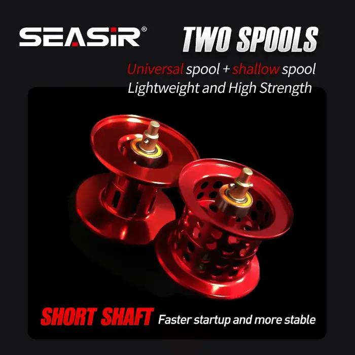 SEASIR Mansory – moulinet de pêche Baitcasting Ultra léger en Fiber de carbone, bobine hybride en cé