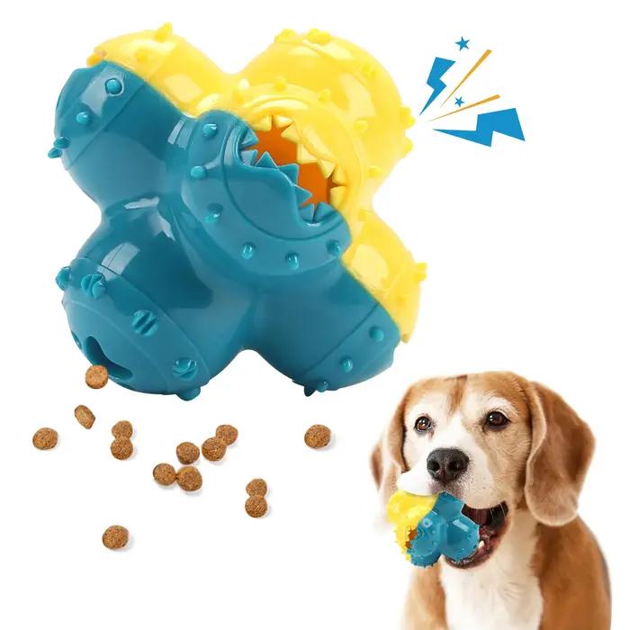 Jouet sonore hypoallergénique pour chiens, avec dentifrice intégré, couleurs variées pour amuser et entretenir la santé bucco-dentaire de votre animal de compagnie