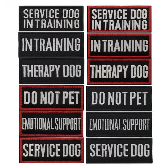Les patchs de sécurité pour chiens thérapeutiques gardent votre service pour animaux de compagnie