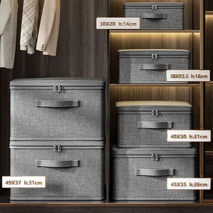 Boîte de rangement de vêtements empilable pour garde-robe