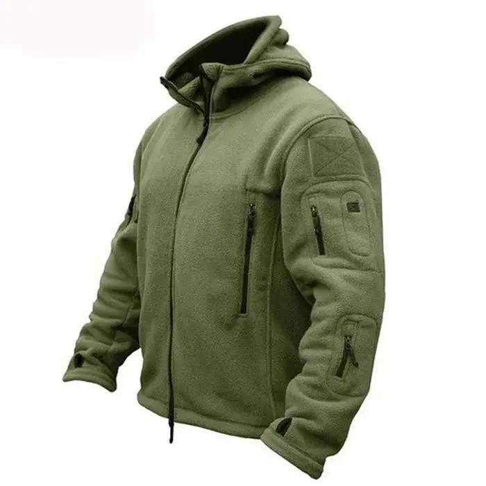Hommes chasse hiver thermique polaire veste tactique Sports de plein air manteau à capuche militaire Softshell
