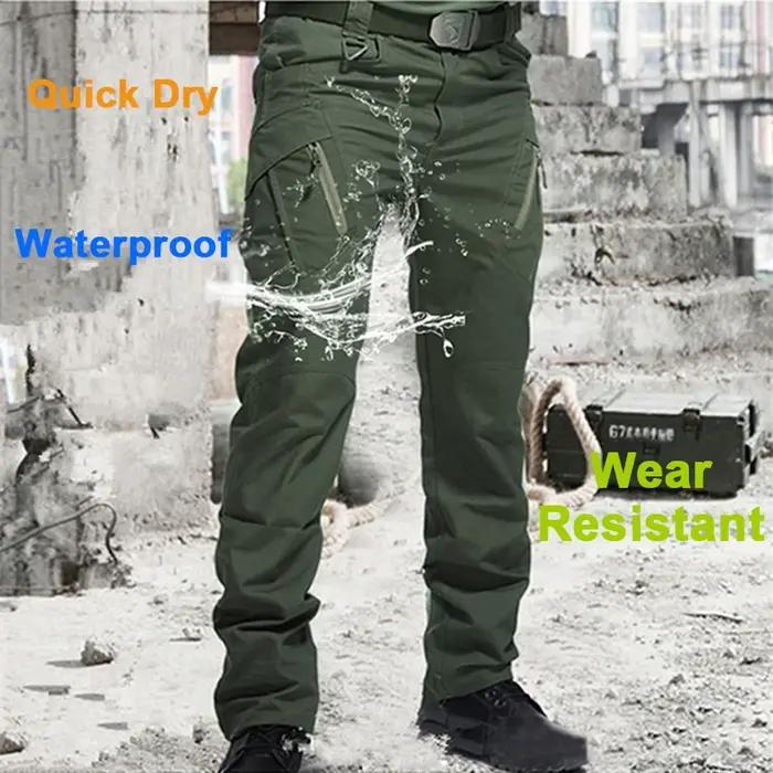 Pantalon tactique City 2024 homme cargo multi-poches imperméable chasse randonnée outdoor