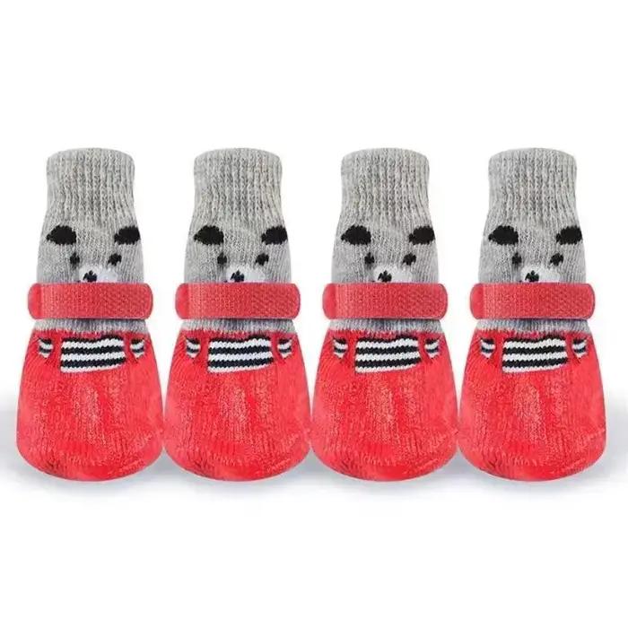 Chien chat bottes chaussures chaussettes imperméable chien chaussures pluie neige chaussons pour ani