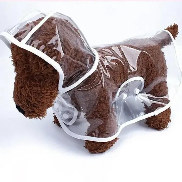  Vêtements de pluie transparents pour animaux de compagnie