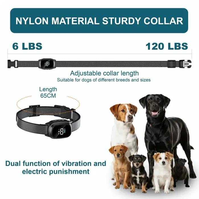 YHLC collier de chien anti-aboiement automatique, bouchon d'aboiement Rechargeable, Stop Barkin, collier d'entraînement électrique pour chien