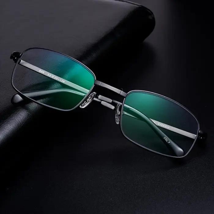 Lunettes de lecture photochromiques progressives de luxe pour hommes et femmes, anti-lumière bleue,
