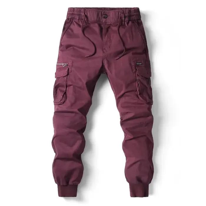 Pantalon de travail décontracté grande taille homme 8017 pantalon cargo style sportif coupe ample ajustement loose couleur variée activités plein air occasions spéciales