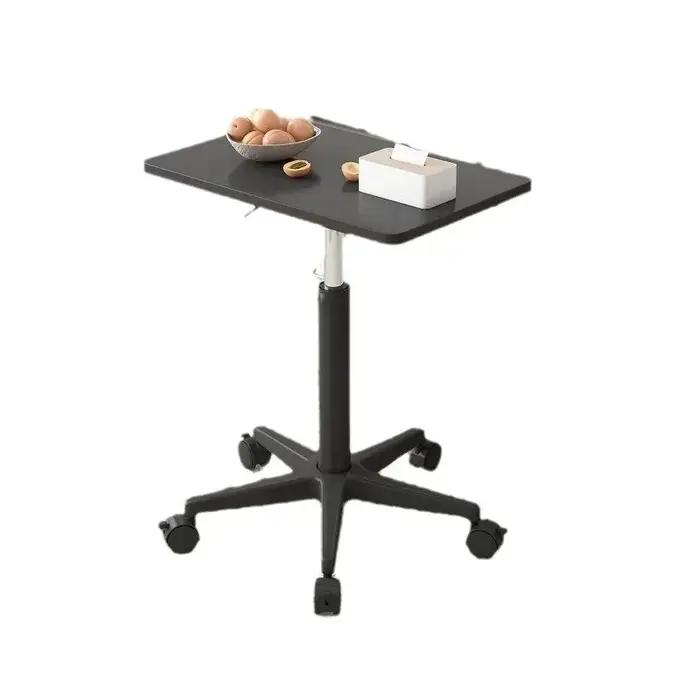 Petite table relevable mobile avec poulie, petit canapé, table de chevet, debout, bureau d'ordinateu