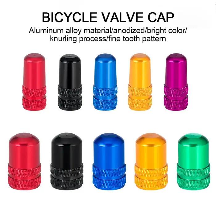 Bouchon de Valve de vélo en alliage d'aluminium, 2 pièces, Presta/Schrader, capuchon de Valve de pne