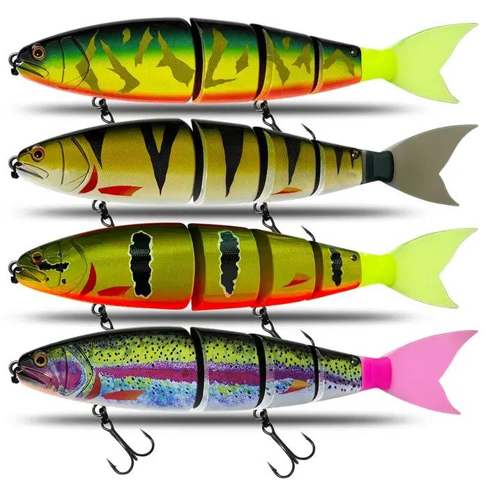 Leurre de pêche flottant et coulant articulé, appât Élde type angiHard, idéal pour la natation, le b