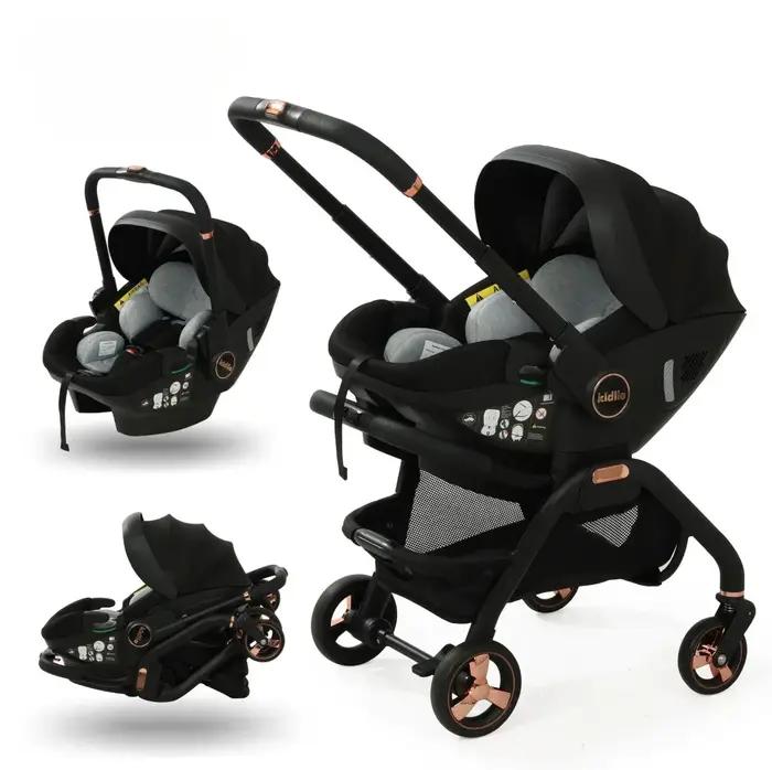 Poussette Portable 3 En 1 Pour Bébé Polyvalente Avec Panier De Couchage Et Siège De Sécurité Pour Promenades Occasions Spéciales