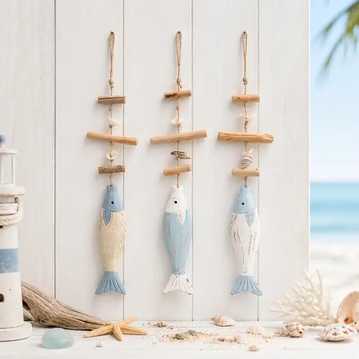 Décoration murale en bois de style côtier avec coquillages et corde de jute pour salon et salle de bain occasions spéciales femmes العراقة والجمال الطبيعي