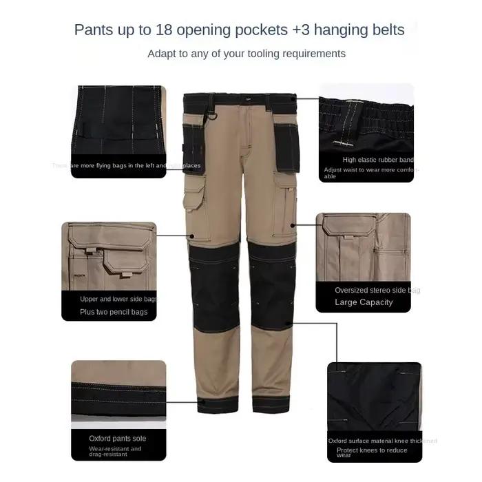 Pantalon cargo léger homme chasse randonnée genouillères tactique respirant confort travail extérieur