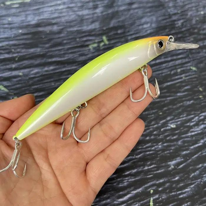 Leurre de pêche coulant 37g 110mm, leurres artificiels lourds à longue portée, wobblers pour la pêche au brochet, swimbait, jerkbait, équipement de pêche