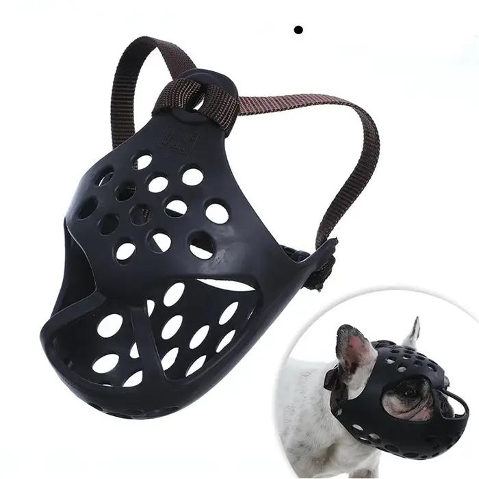 Muselière en silicone douce pour chiens à museau court - Bouledogue français, Shih Tzu, Pug - Visites vétérinaires et toilettage sécurisés