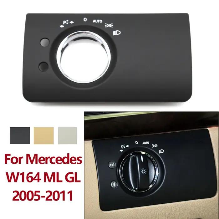 Panneau de commutation de lampe frontale intérieure de voiture, remplacement de garniture, éclairage