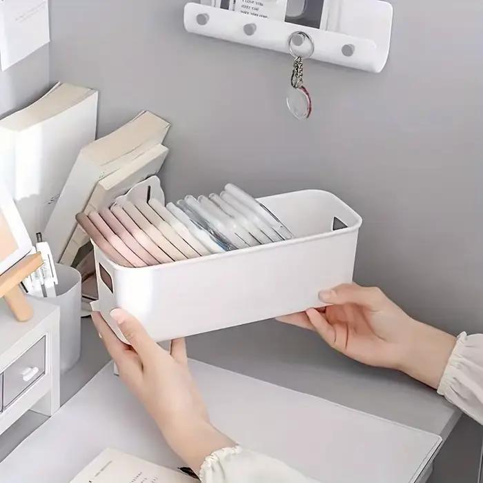 Boîte de rangement multifonctionnelle 10 pièces, boîte de rangement de bureau durable de grande capacité, rangement de sous-vêtements adapté au stockage d'articles divers