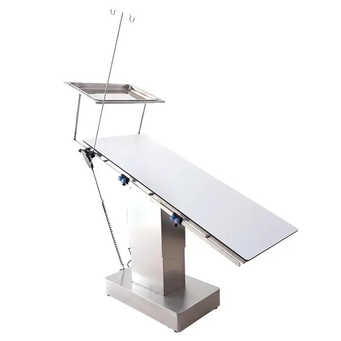 Instruments chirurgicaux vétérinaires Table d'opération vétérinaire en acier inoxydable