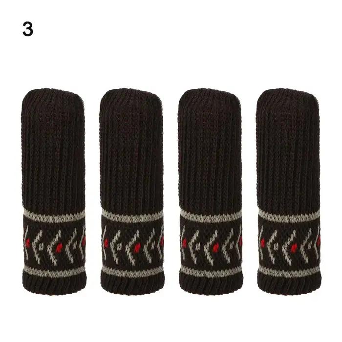 Chaussettes de pied de chaise anti-bruit en tricot pour protéger le sol et décorer les meubles occasions spéciales femmes hommes