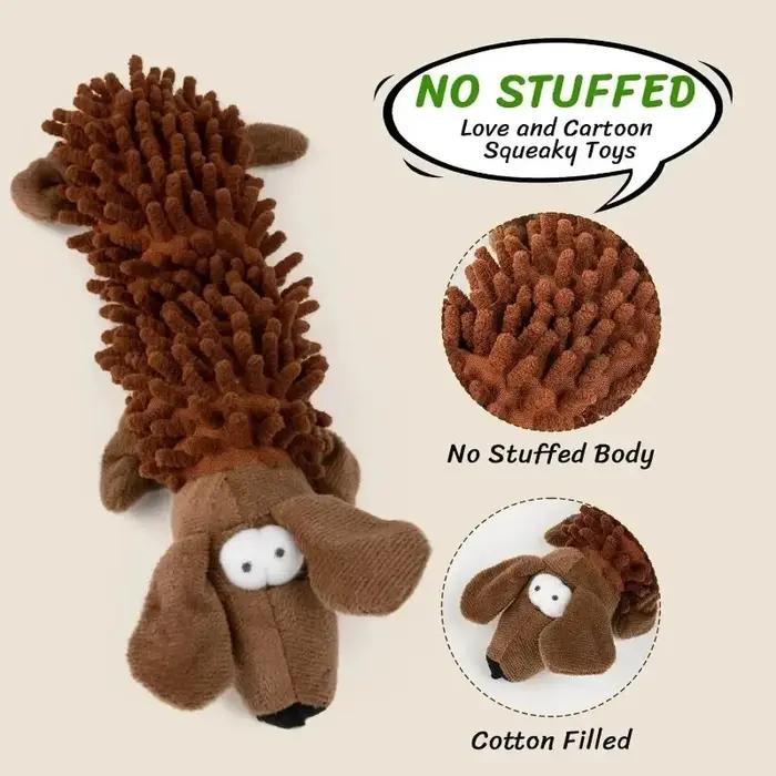 Jouet en peluche couineur hippopotame pour chiens jouets sonores et masticables interaction animaux de compagnie occasions spéciales