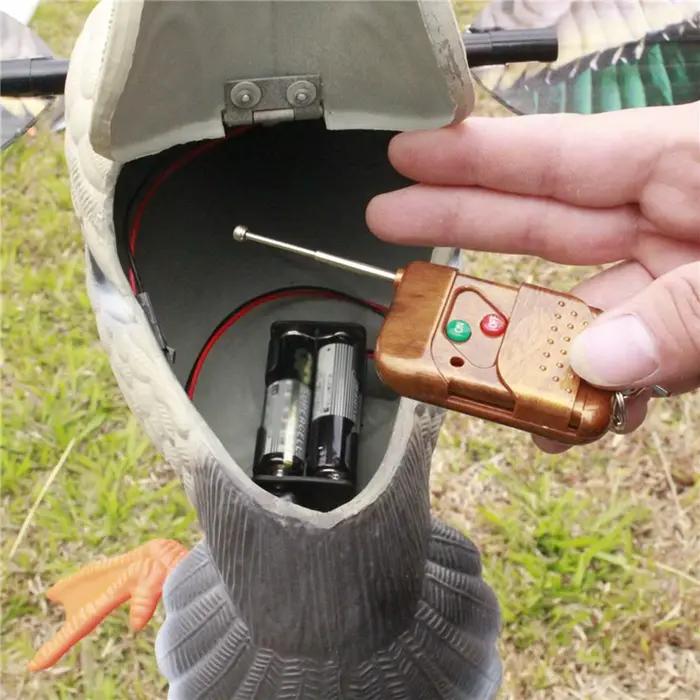 Leurre canard aile tournante motorisé - Appât silencieux télécommandé pour chasse au gibier d'eau