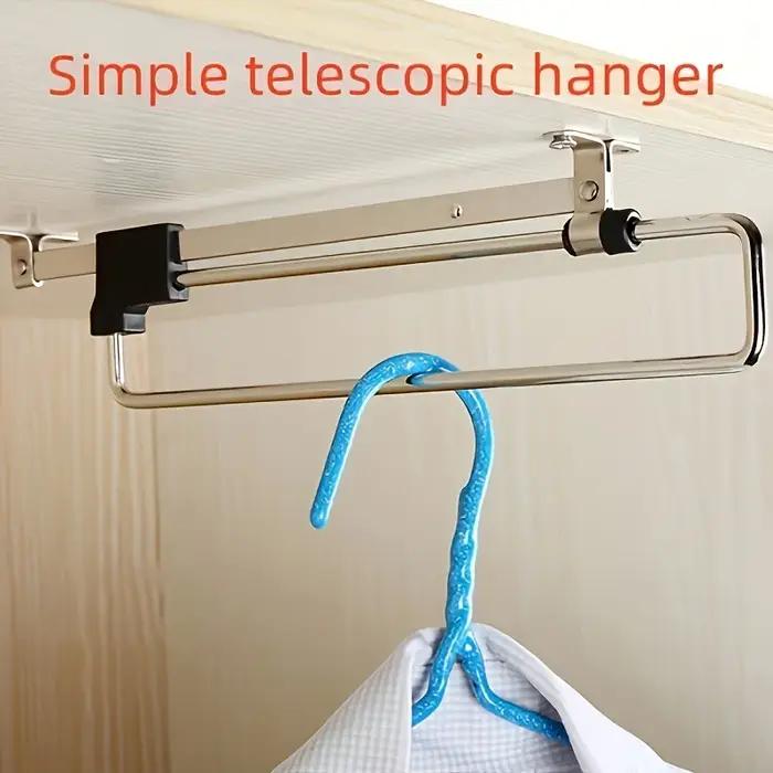 Rails de séchage réglables et pliables en acier au carbone gris clair pour armoires et supports de rangement élégants occasions quotidiennes-decoration-interieur