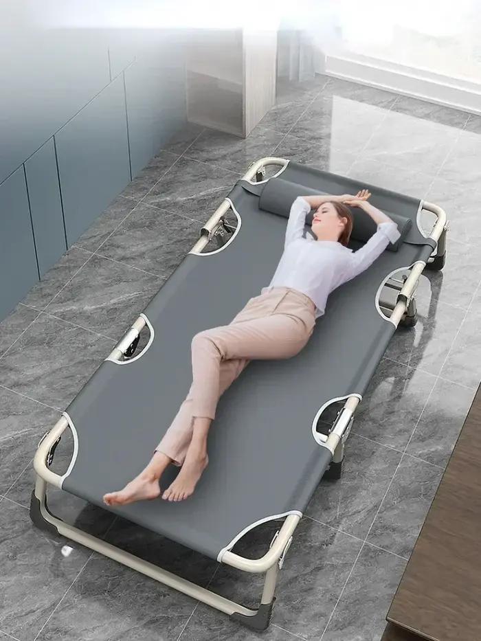 Fauteuil inclinable d'extérieur portable pour pause déjeuner, cour et plage – Chaise pliante polyval